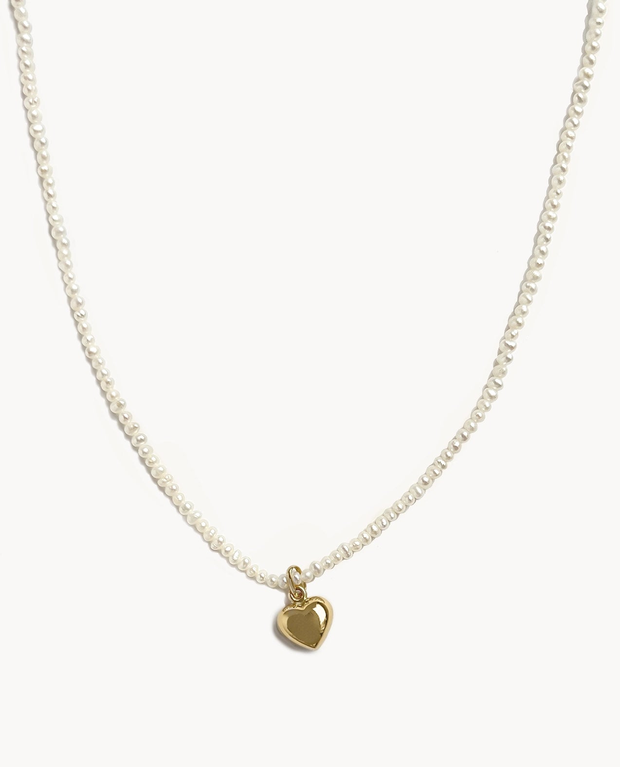 Pearl Choker Golden Heart