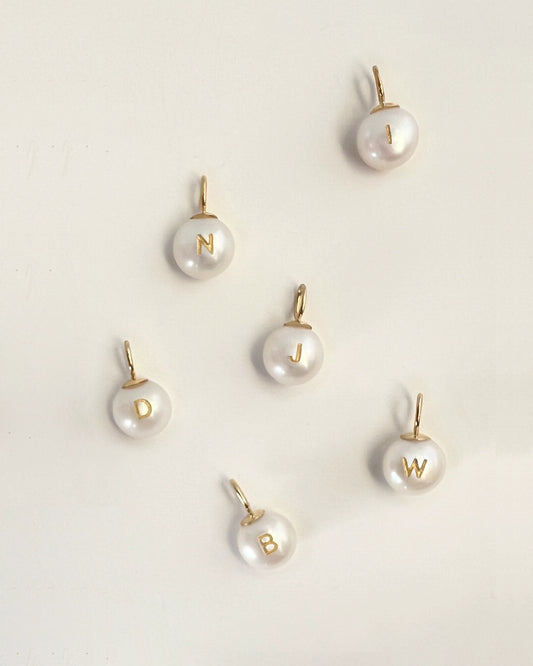 Pearl Whisper Charm with Double-Sided Engraving