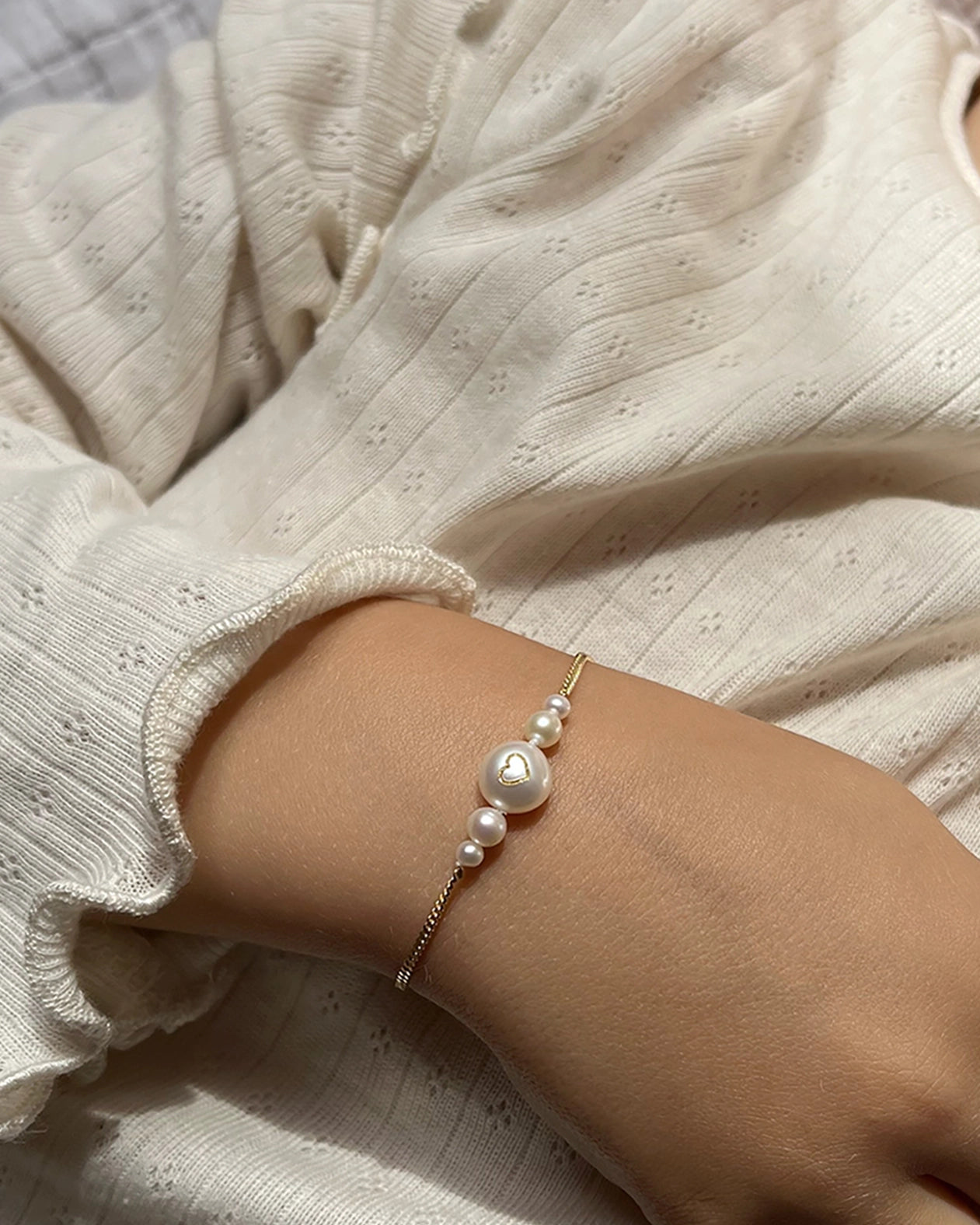 Initial Bracelet Lucky Charm for Girls