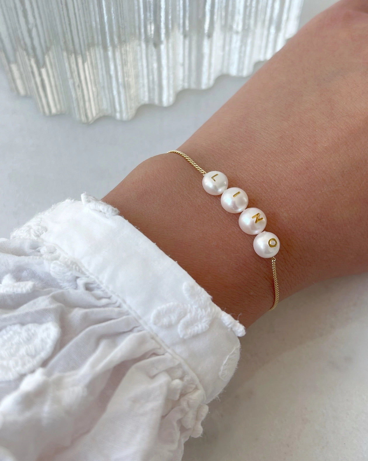 Name Bracelet Golden Shine