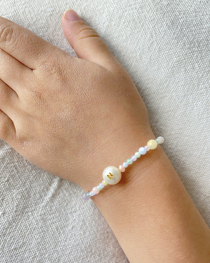 Initial Candy Bracelet for Girls (Mixed Colors)
