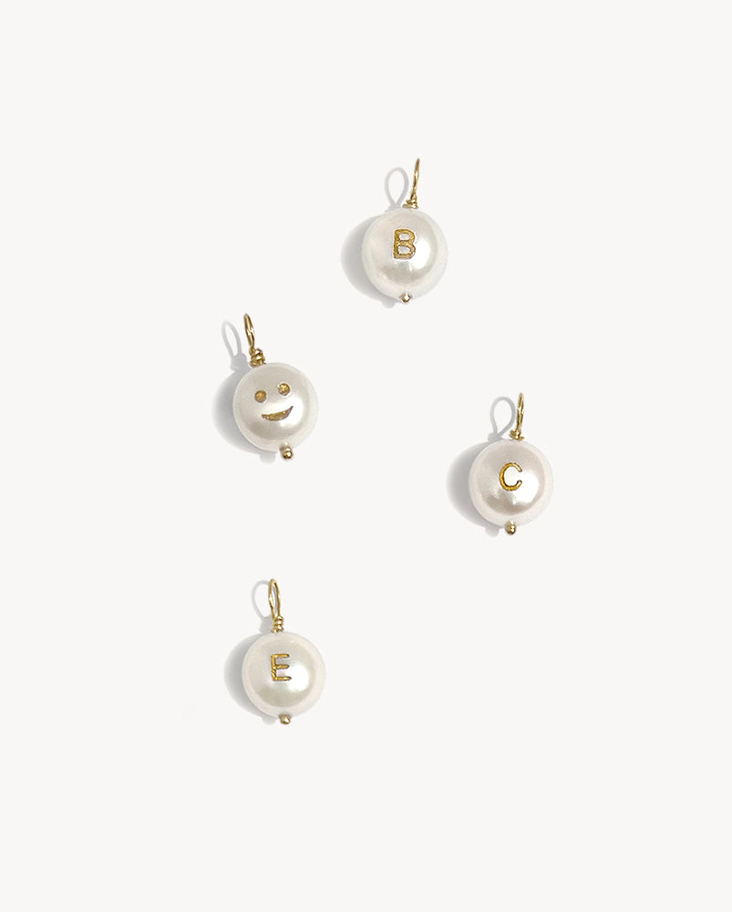 Pearl Charm with double-sided engraving