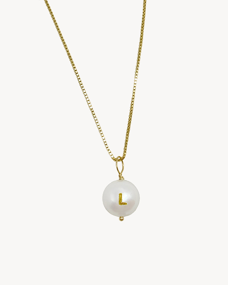 Pearl Charm with double-sided engraving