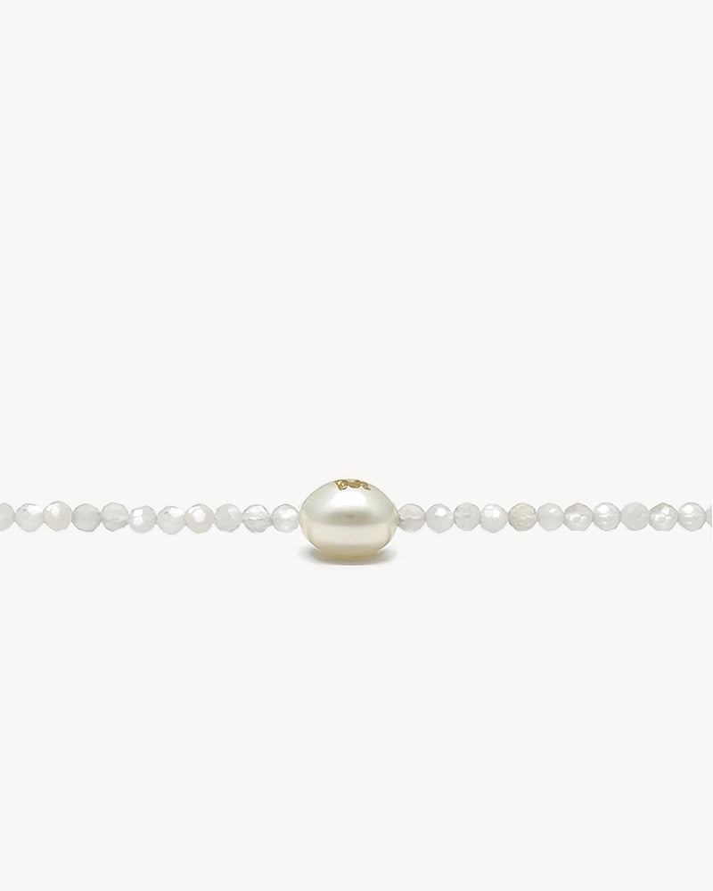Initial Bracelet White Sparkle