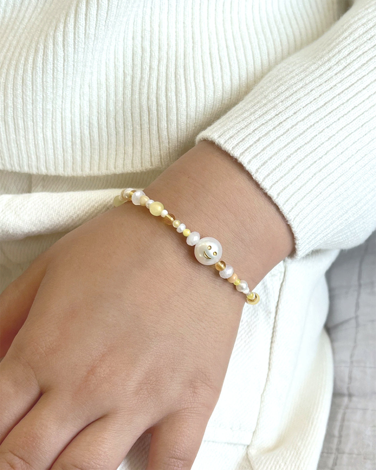 Initial Candy Bracelet for Girls (Color Sunflower)