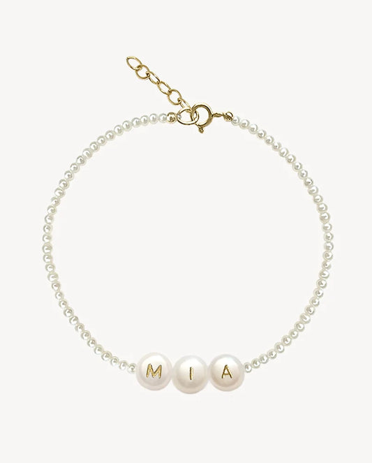 Name Bracelet All Pearls