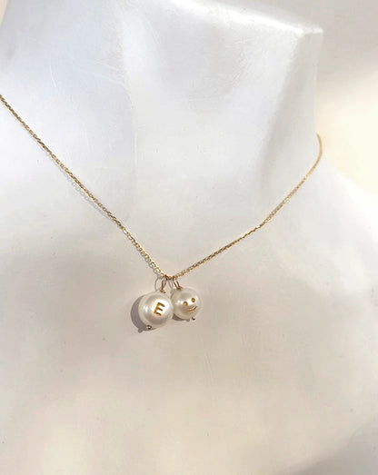 Pearl Charm with double-sided engraving