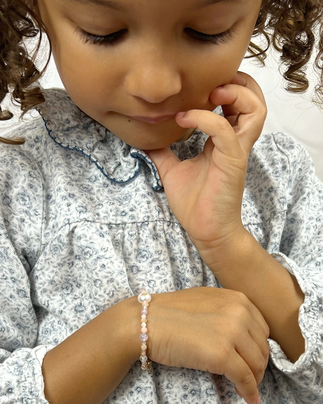 Initial Candy Bracelet for Girls (Rose Color)