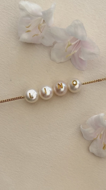 Name Bracelet Golden Shine
