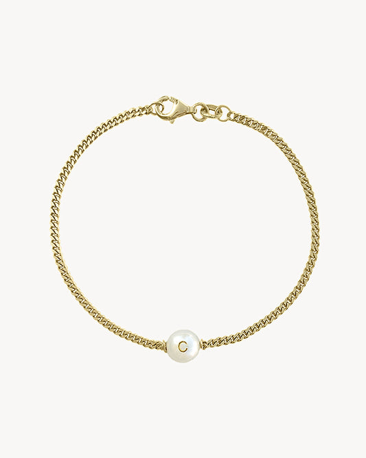 Initial Bracelet Golden Glow