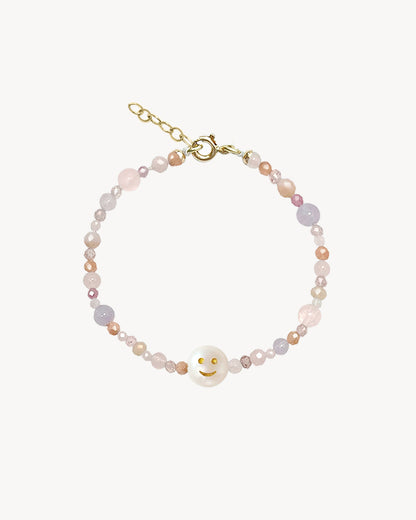 Initial Candy Bracelet for Girls (Rose Color)