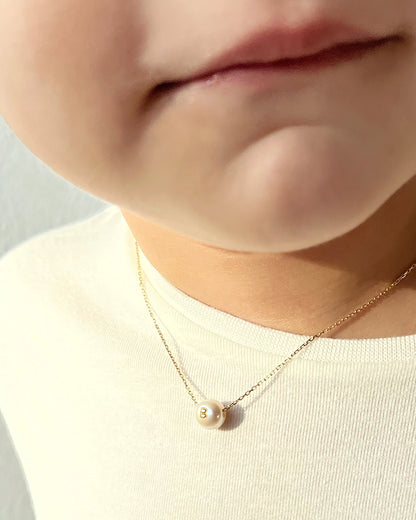 Initial Necklace Tiny Shine for Girls
